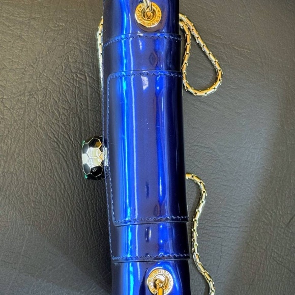 Bvlgari Serpenti Forever Square Crossbody Shoulder Bag Brushed Metallic calf - Picture 4 of 13